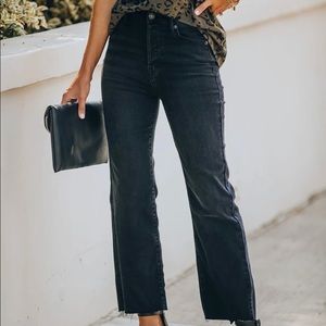 VENTI HIGH RISE STRAIGHT LEG CROP DENIM